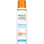 Garnier Ambre Solaire Solaire Sensitive Bruma Protectora Avanzada, protección muy alta, pieles ligeramente sensibles, FPS 50+, 150 ml