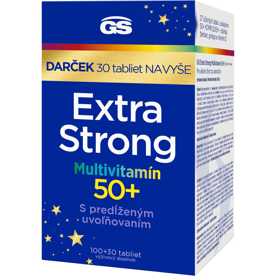 GS Multivitamínico Extra Fuerte 50+ regalo 2023 100+30 comprimidos