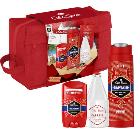 Old Spice Traveller Set - festes Deodorant + Duschgel + Aftershave