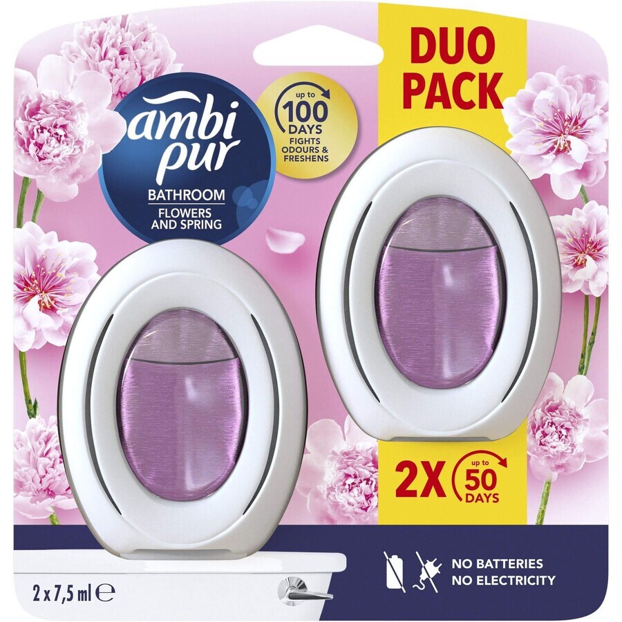 Ambientador AmbiPur Ambientador de Baño Flores y Primavera 2 pcs