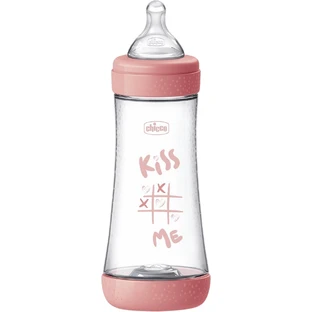 Chicco Perfect5 silicone feeding bottle, pink 300 ml