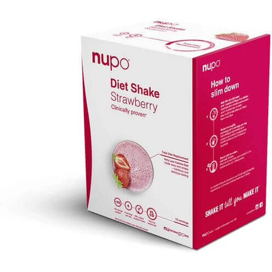 Nupo Diet băutură pulbere - aromă de căpșuni 384 g