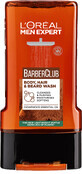 L&#39;Or&#233;al Paris Men Expert Barber Club Gel de ducha para cuerpo, cabello, barba y barba, 300 ml