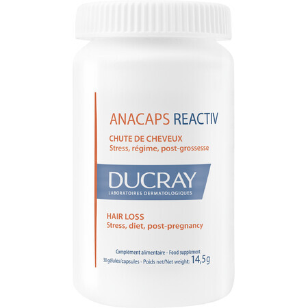 Ducray Anacaps ayuda capilar reactiva 30 cápsulas