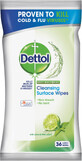 Dettol Toallitas Antibacterianas Lima y Menta, 36 uds.