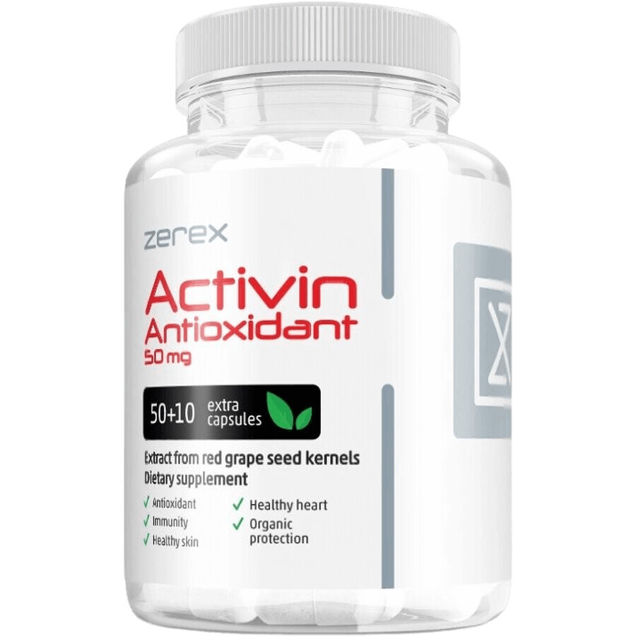 Zerex ActiVin Antioxydant - Protection contre le stress oxydatif 60 gélules