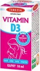 Terezia Vitamina D3 gotas para ni&#241;os a partir de 1 mes 10 ml