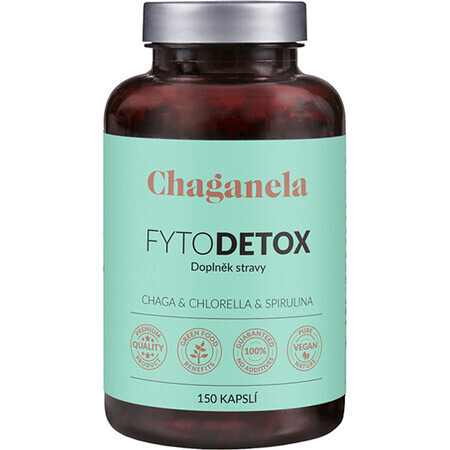 FytoDETOX Chaga + Chlorella + Spirulina 150 cápsulas