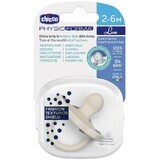 Chicco Physio luxe Schnuller 2-6m grau