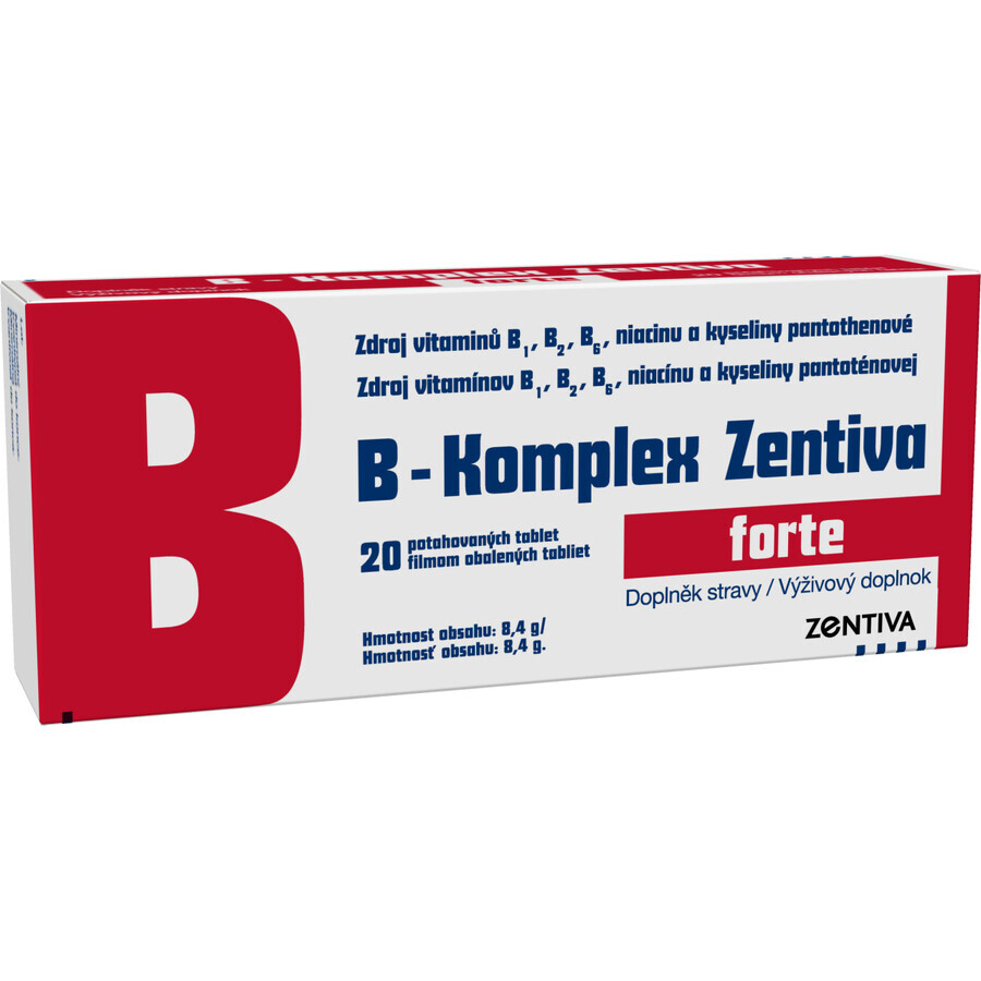 Zentiva B-Komplex Forte 20 comprimidos