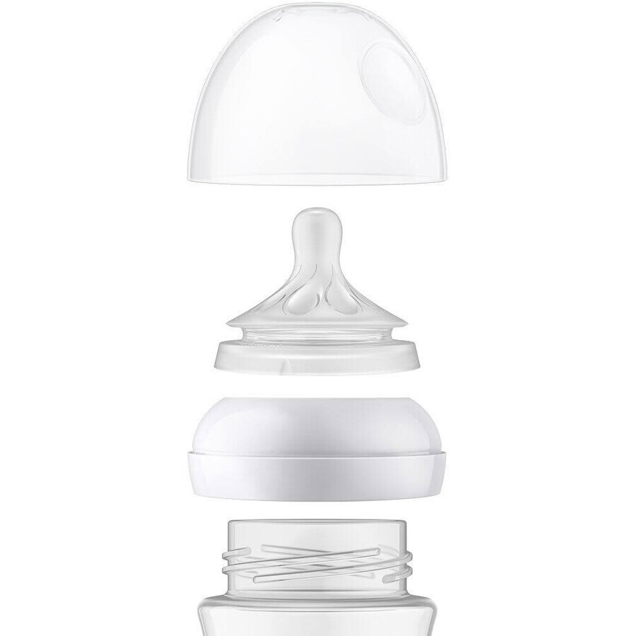 Biberon en verre Philips Avent Natural Response 120 ml, 0m+.