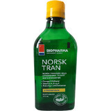 Bio Pharma Aceite de pescado noruego con sabor a limón natural - Norsk Tran 375 ml