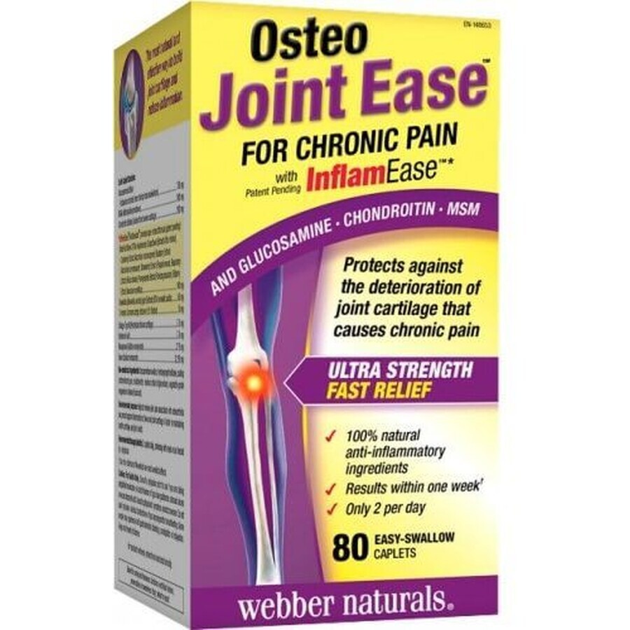 Webber Naturals Osteo Joint Support para el dolor articular crónico 80 comprimidos