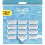 Gillette Venus Smooth vervangende koppen 12 stuks