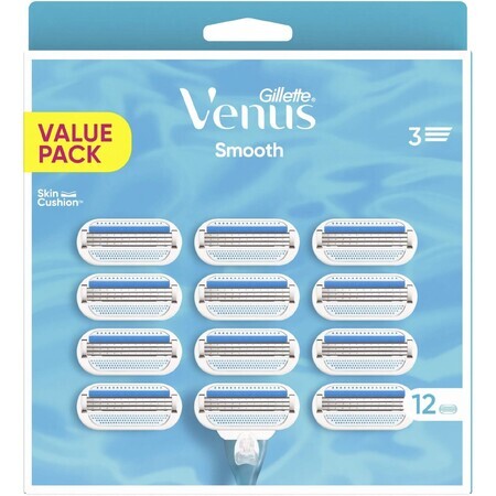 Gillette Venus Smooth vervangende koppen 12 stuks