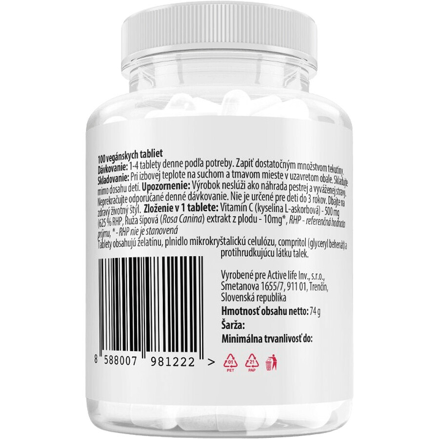 Zerex Allmähliche Freisetzung Vitamin C 500 mg 100 Tabletten