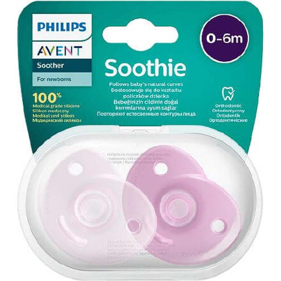 Philips Avent Soothie Sootherie 0-6m fată 2 buc