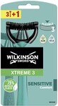 Wilkinson Sword Xtreme3 sensitive comfort maquinilla de afeitar desechable 4 piezas