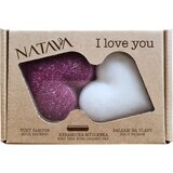 Natava Caja regalo Corazón - champú sólido + acondicionador + jabonera de cerámica