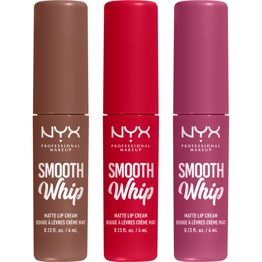 NYX Professional Makeup Smooth Whip Matte Lip Cream Trio