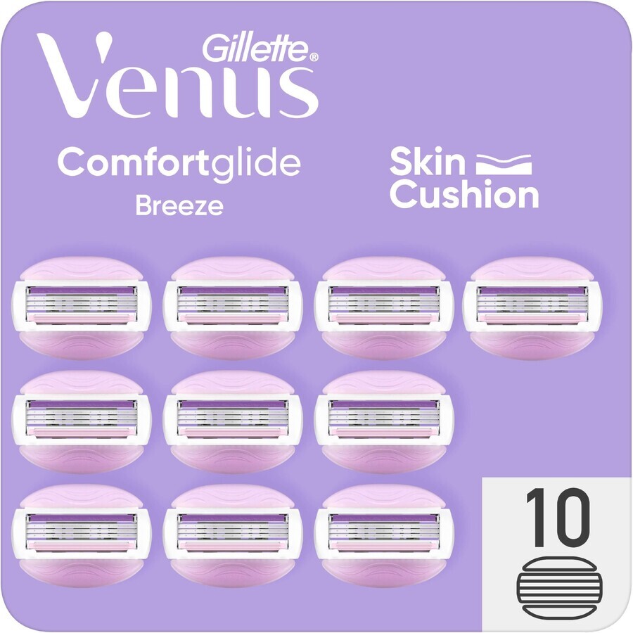 Gillette Venus ComfortGlide Breeze têtes de rasage 10 pièces