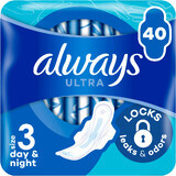 Toallas higiénicas Always Ultra Day & Night (talla 3) con alas 40 unidades