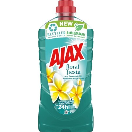 Ajax Floral Fiesta Detergente Universal, flores de laguna 1 litro