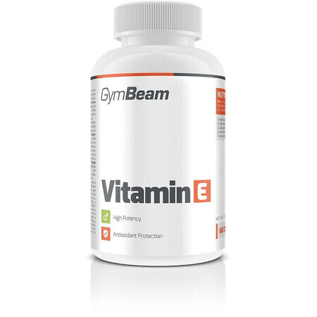 GymBeam Vitamina E sin sabor 60 cápsulas