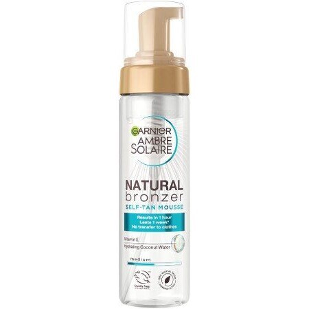 Garnier Ambre Solaire Narural Bronzer spumă autobronzantă, 200 ml