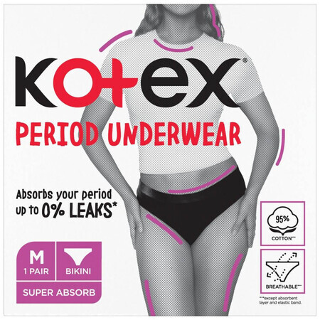 Kotex biancheria intima mestruale M