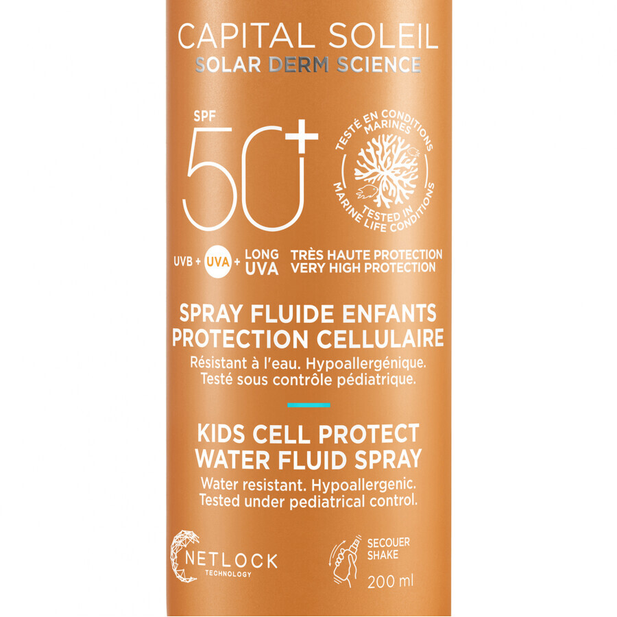 Vichy Capital Soleil Soleil Fluid Spray auch für empfindliche Kinderhaut geeignet SPF50+ 200 ml