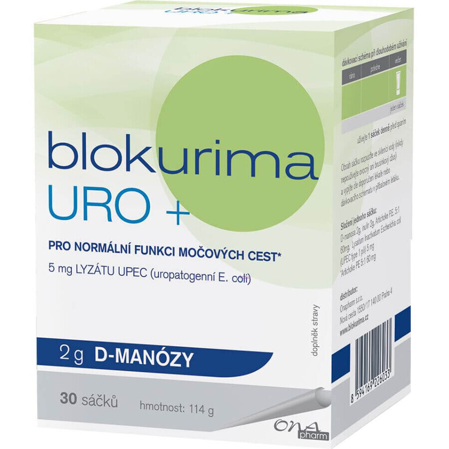 Blokurima URO+ 2g D-Mannose-Beutel 30 Stück