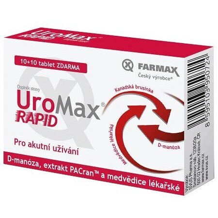 UroMax Rapid 20 comprimidos