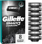 Cabezales de afeitado de recambio Gillette Mach3 Charcoal para hombre 8 piezas