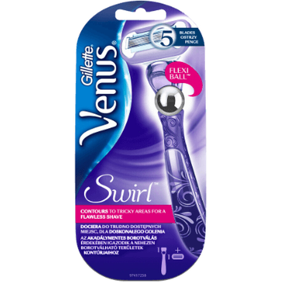 Gillette Venus Venus Swirl Rasoir extra doux + tête de rasage