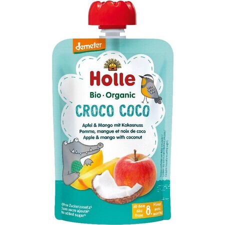 Holle Holle Organic Croco Organic Croco Coconut Coco capsule - pomme avec mangue et noix de coco 100 g