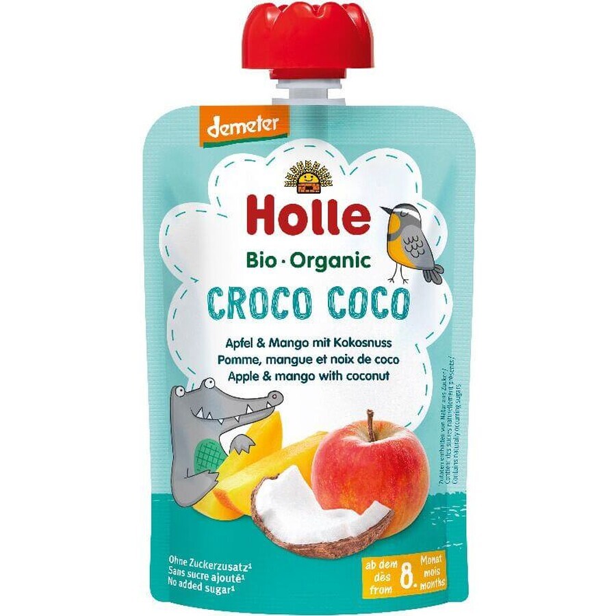 Holle Holle Organic Croco Organic Croco Coconut Coco capsule - pomme avec mangue et noix de coco 100 g