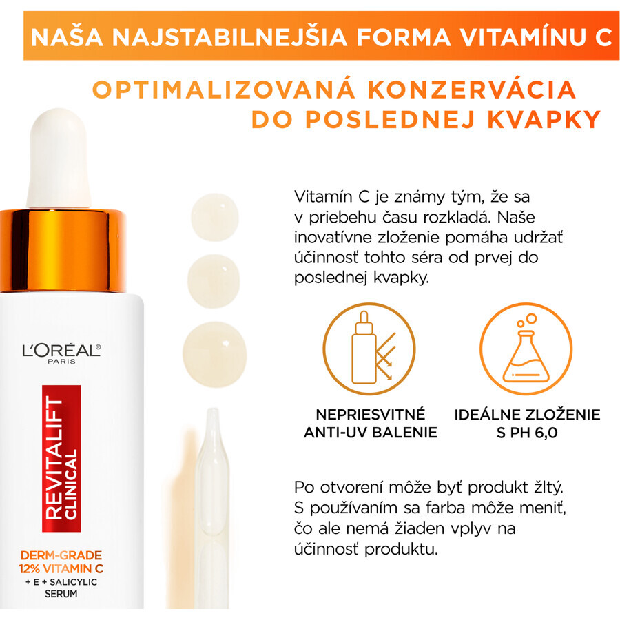 L'Oréal Paris Revitalift Sérum clínico con vitamina C pura 30 ml