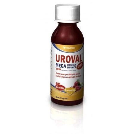 Valosun Walmark UROVAL MEGA BRUSNICA FORTE jarabe 200 ml