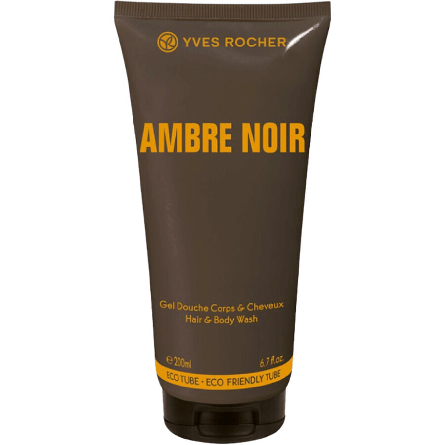 Yves Rocher Ambre Noir Gel doccia corpo e capelli 200 ml