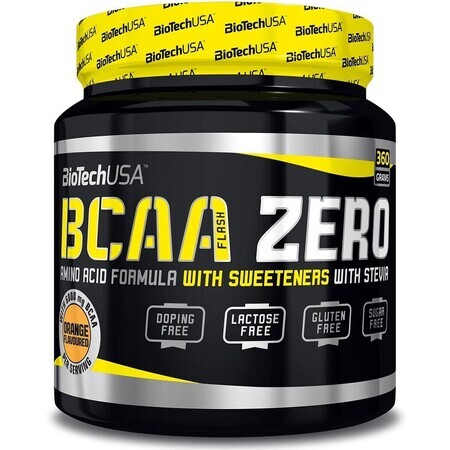 BCAA Zero Naranja, 360 g, Biotech USA