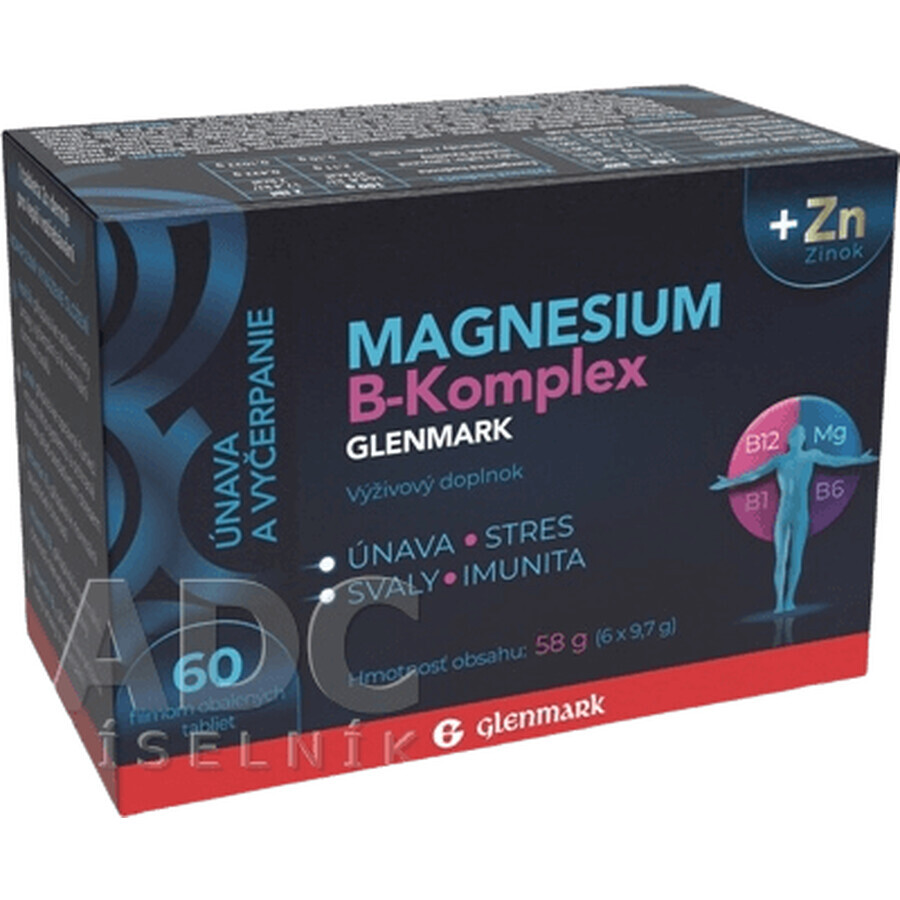 Magnesium B-Complex glenmark + zinc 60 tablets