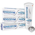 Sensodyne Rapid Relief Dentifricio sbiancante 3 x 75 ml