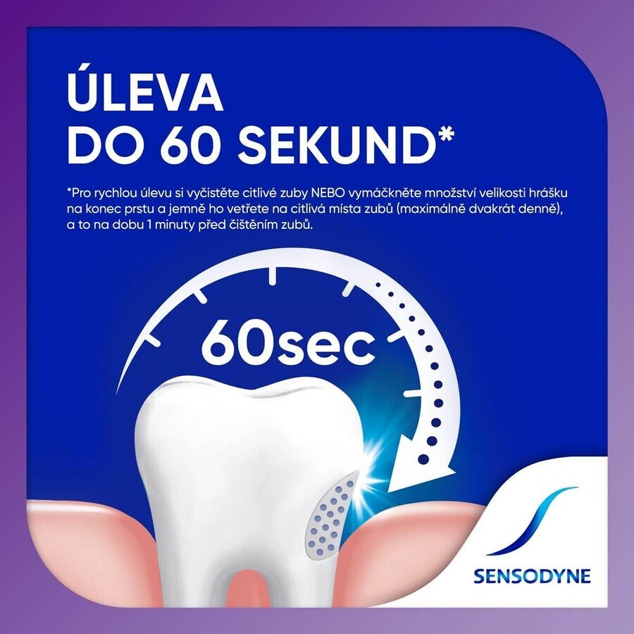 Sensodyne Rapid Relief Dentifricio sbiancante 3 x 75 ml