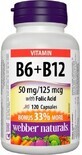 Webber Naturals Vitamina B6+B12+&#193;cido f&#243;lico 120 comprimidos