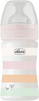 Chicco Well-being, biberon in silicone per bambini, bambina 150 ml