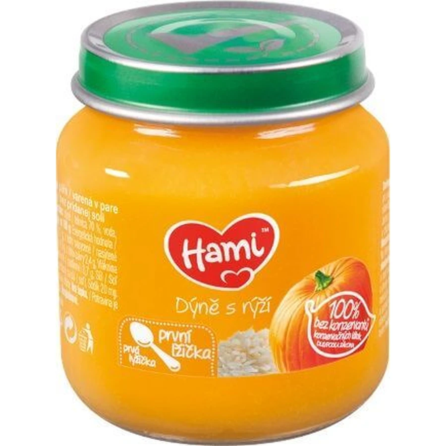 Aperitivo de verduras Hami Calabaza con arroz primera cucharada 125 g