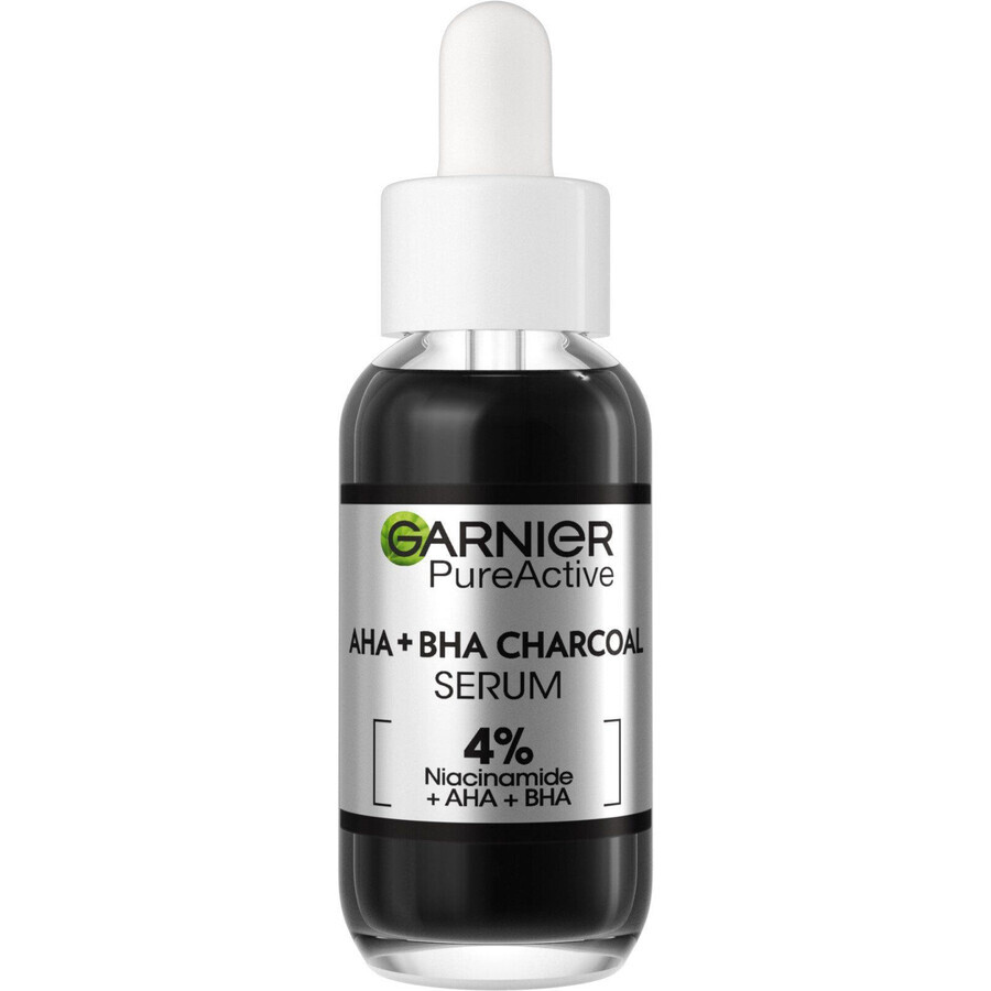 Garnier Pure Active Serum Anti-Imperfecciones AHA + BHA Carbón vegetal 30 ml