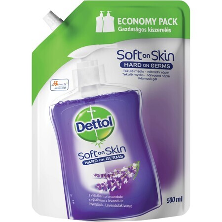 Dettol Recambio de Jabón Líquido con Extracto de Lavanda 500 ml