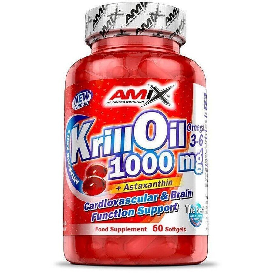 Amix Aceite de Krill 1000, 60 glóbulos